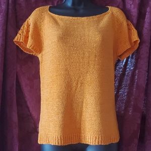 Coldwater Creek Orange sweater knit top